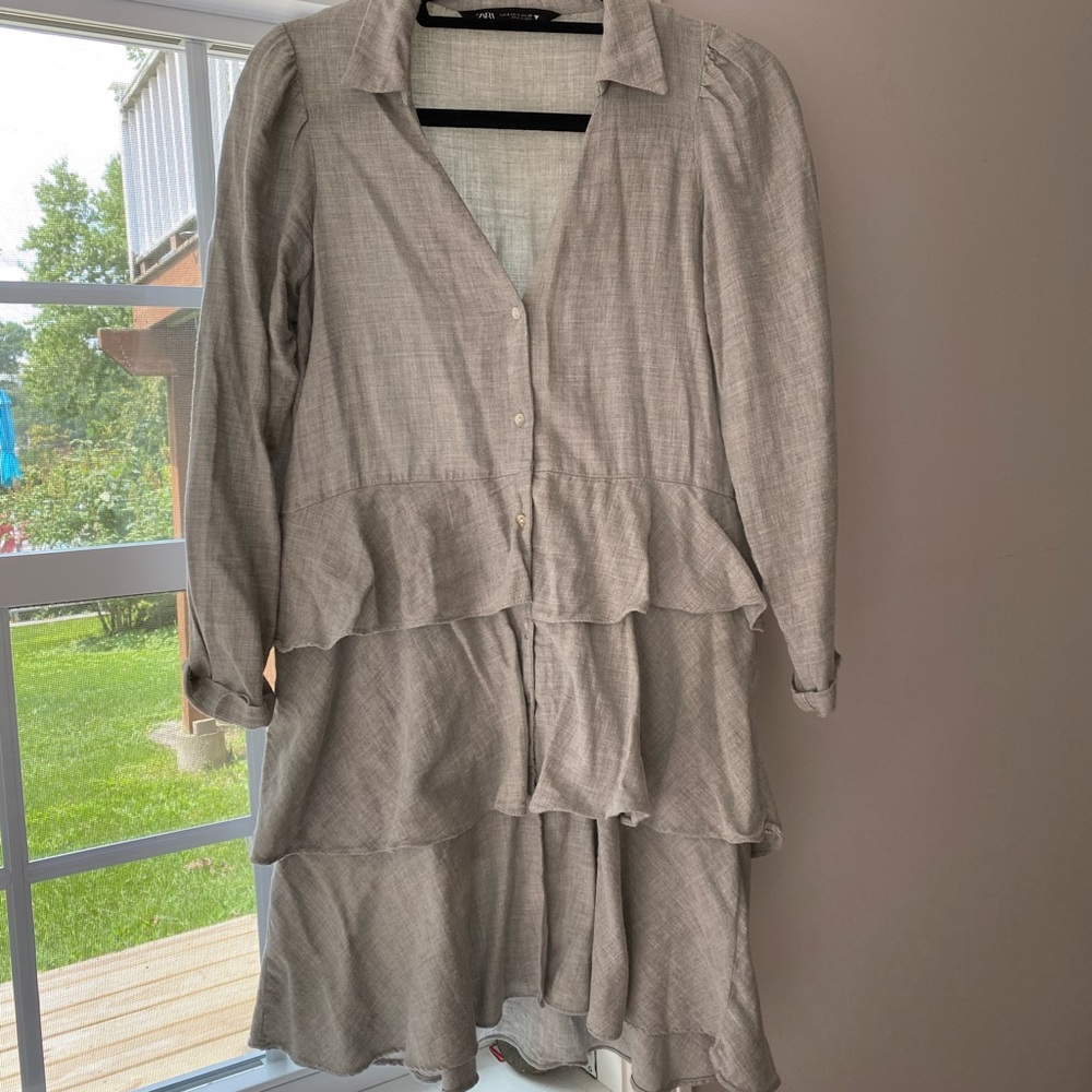 Button down tiered top from ZARA
